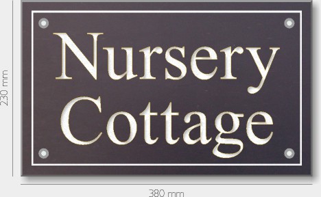 Stick Family Engraved House Sign